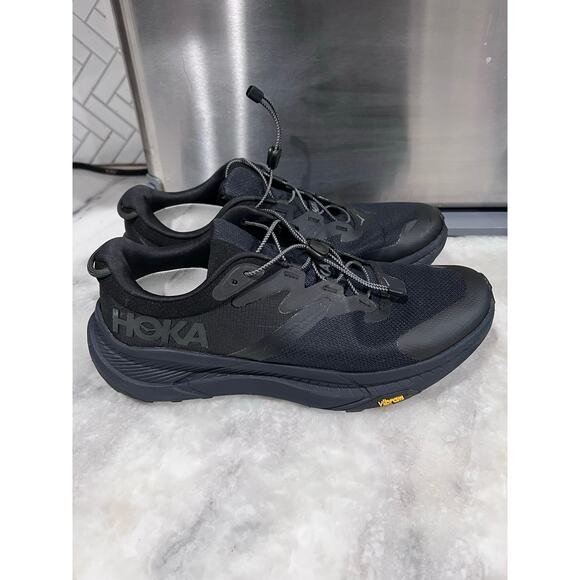 HOKA ONE ONE Transport Men’s 10D Black Vibram Trail Running Hiking Shoes 1123153 main image 4
